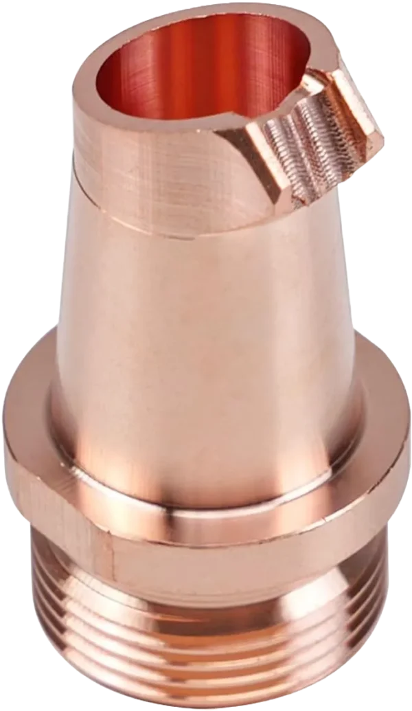 Ugello in rame AS-20D, filettatura M16, per saldatrici laser portatili. Supporta fili 2,0 mm di diametro